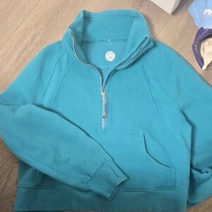 Lululemon Teal Half-Zip Pullover